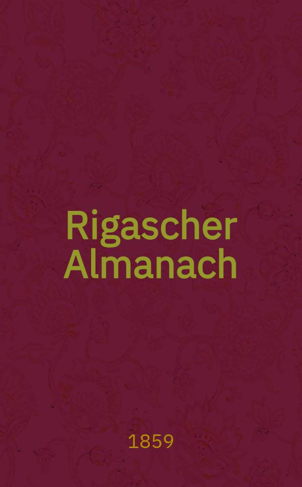 Rigascher Almanach