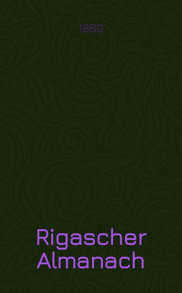 Rigascher Almanach