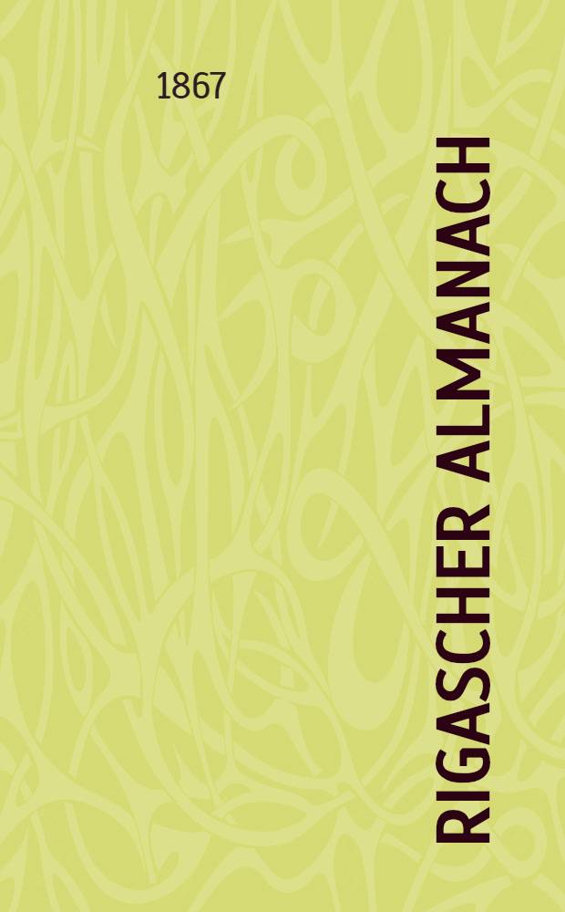 Rigascher Almanach