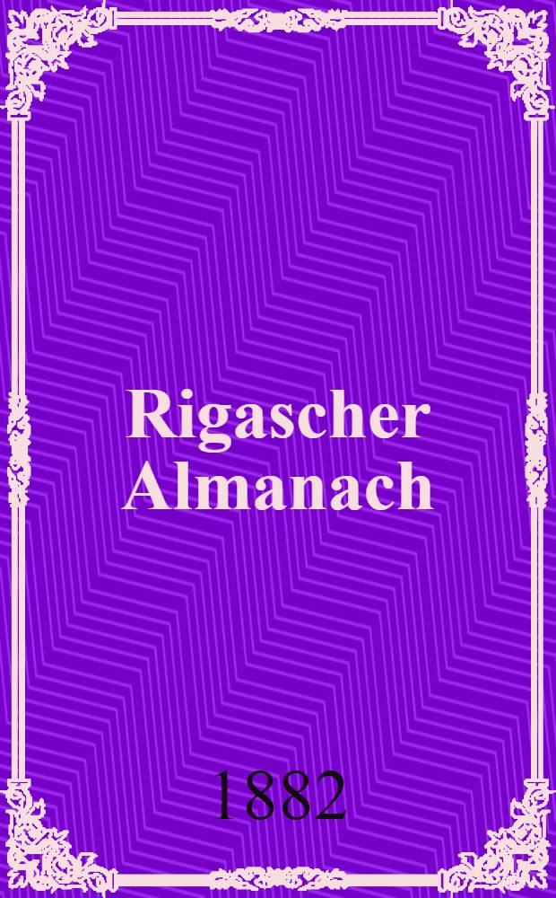 Rigascher Almanach