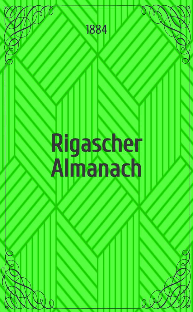 Rigascher Almanach