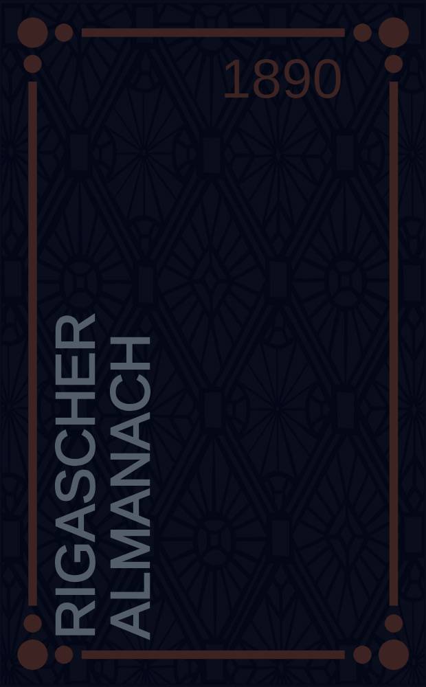 Rigascher Almanach