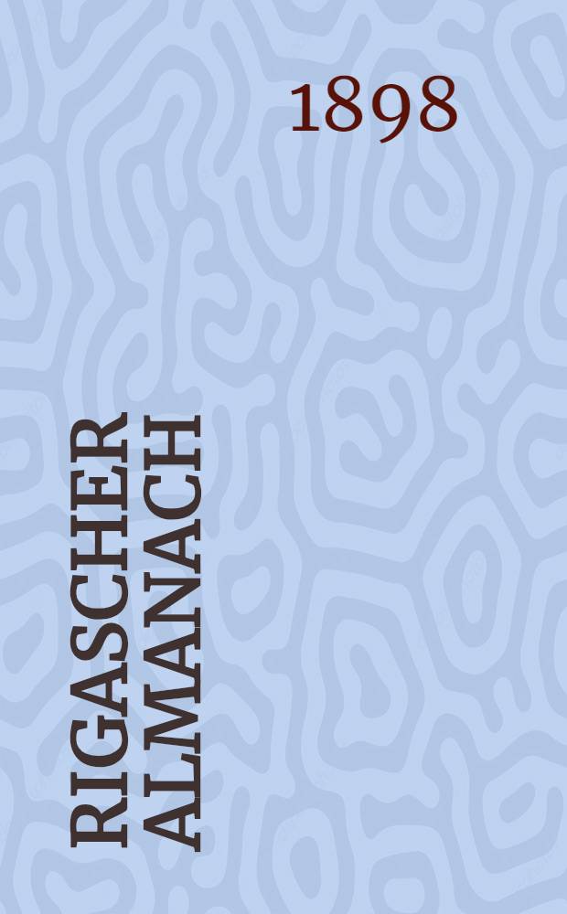 Rigascher Almanach