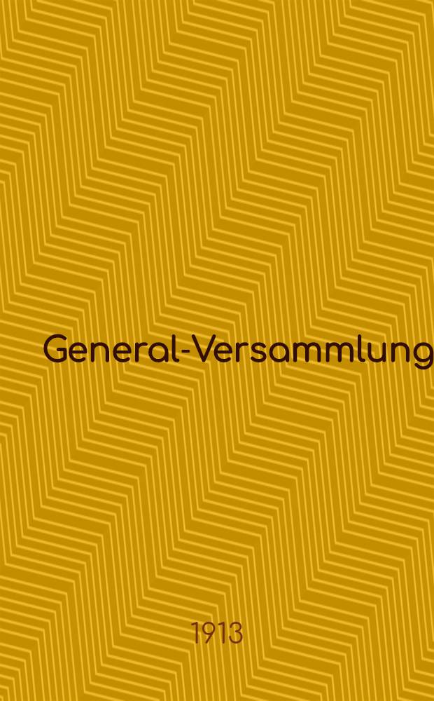 General-Versammlung : Rigaer Sterbe-Casse (gegründet 1802)