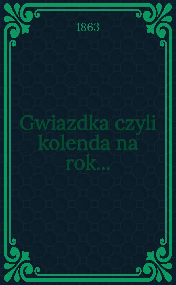 Gwiazdka czyli kolenda na rok ..