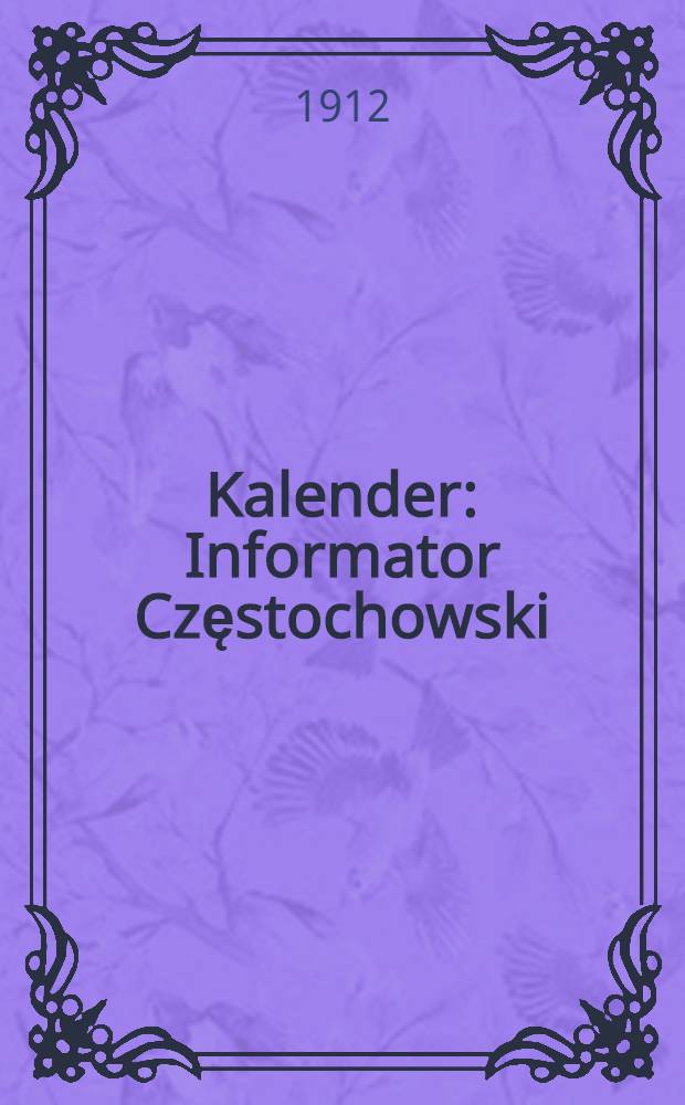 Kalender : Informator Częstochowski