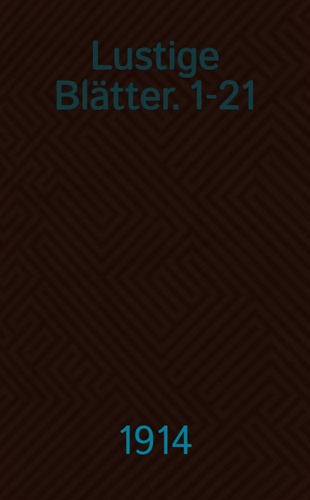Lustige Blätter. 1-21(32-52) : Kriegsnummer