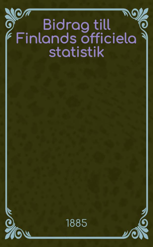 Bidrag till Finlands officiela statistik : 6 Befolkningsstatistik Väestötilastoa. 12