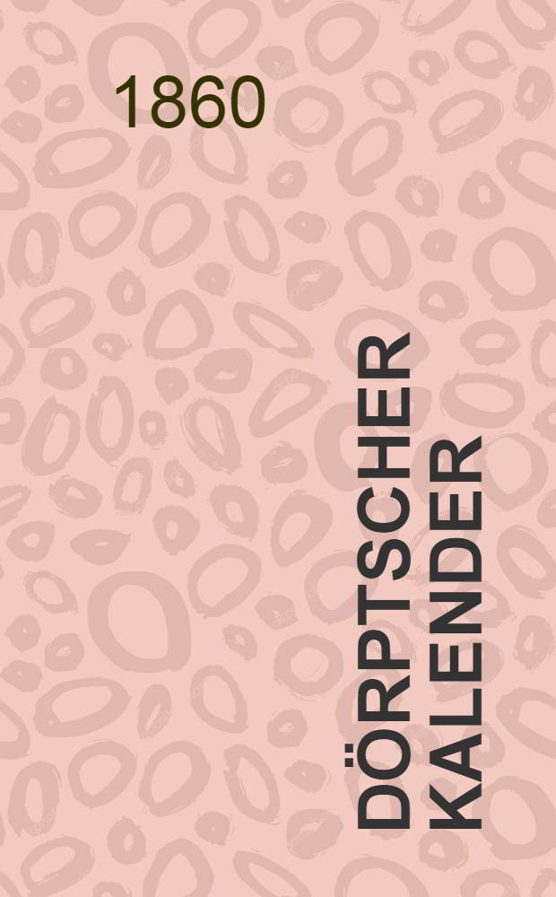 Dörptscher Kalender