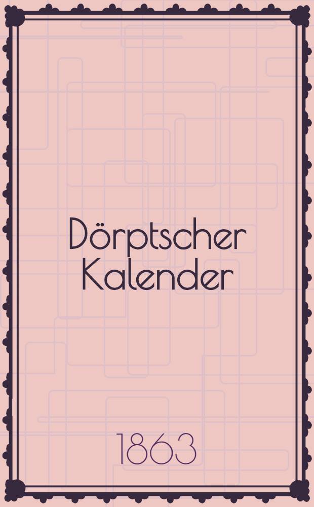 Dörptscher Kalender