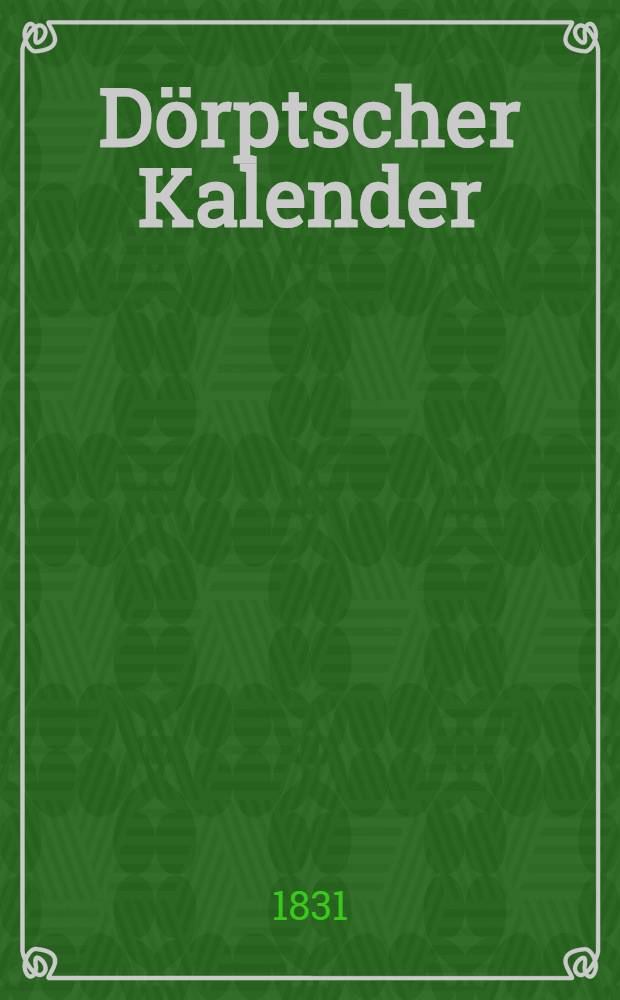 Dörptscher Kalender