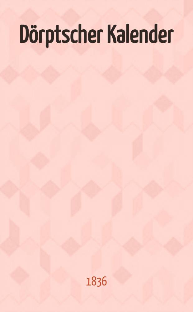 Dörptscher Kalender