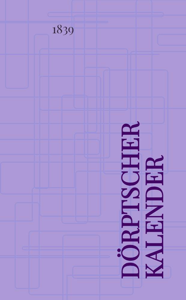 Dörptscher Kalender