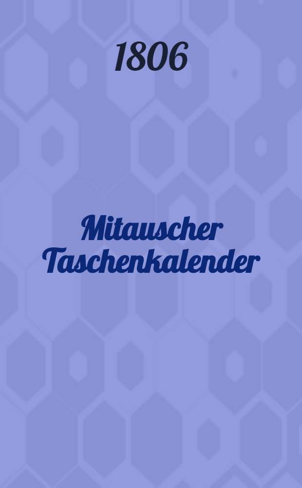 Mitauscher Taschenkalender