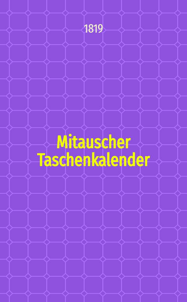 Mitauscher Taschenkalender