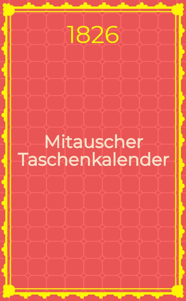 Mitauscher Taschenkalender