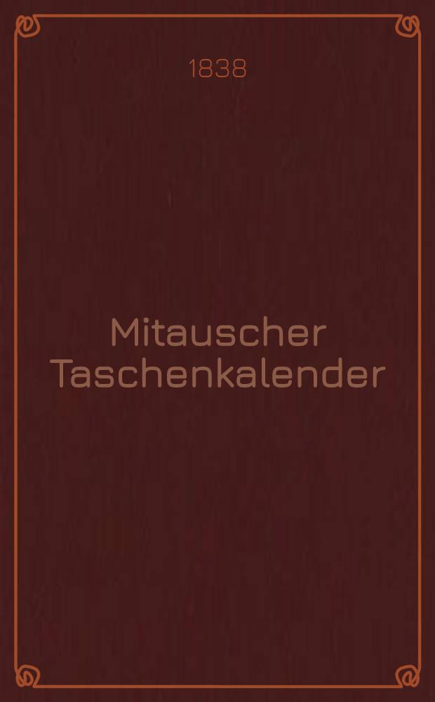Mitauscher Taschenkalender