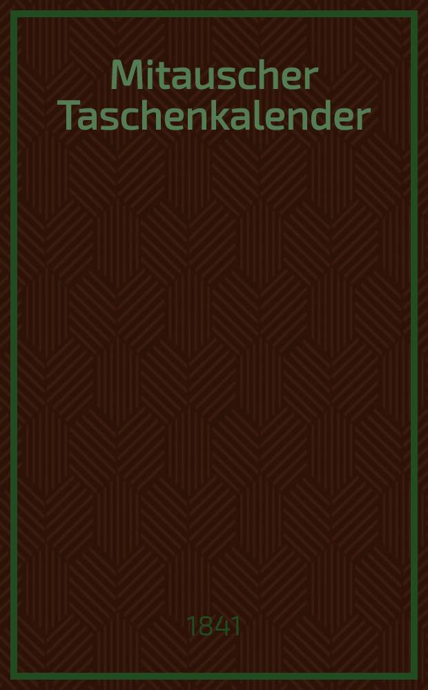 Mitauscher Taschenkalender