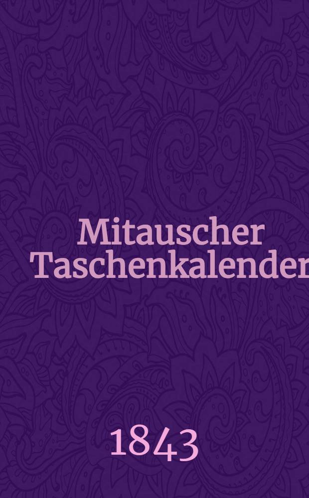 Mitauscher Taschenkalender
