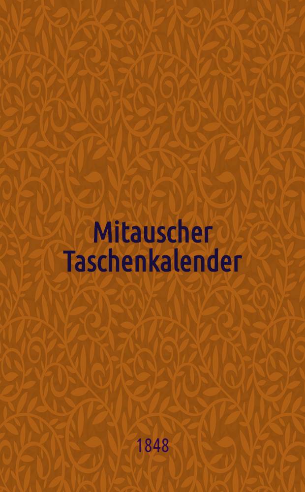 Mitauscher Taschenkalender
