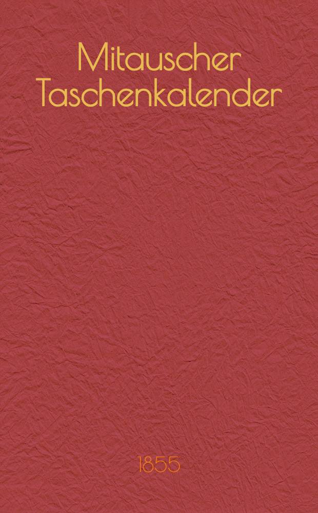 Mitauscher Taschenkalender