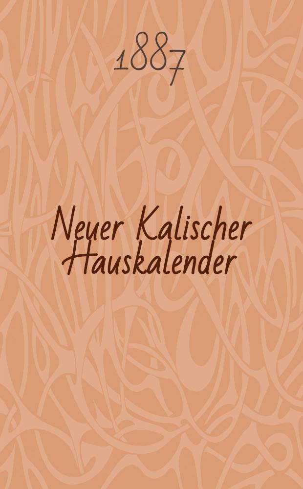Neuer Kalischer Hauskalender (Astronomischer)