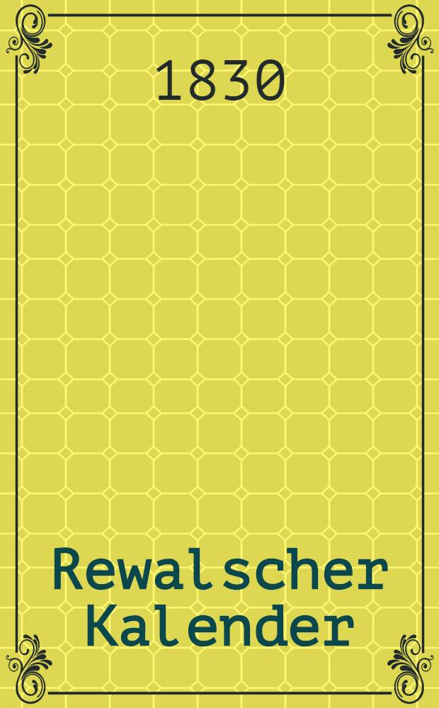 Rewalscher Kalender
