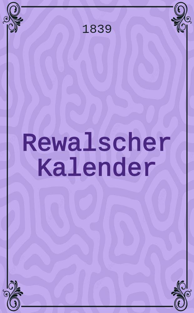 Rewalscher Kalender