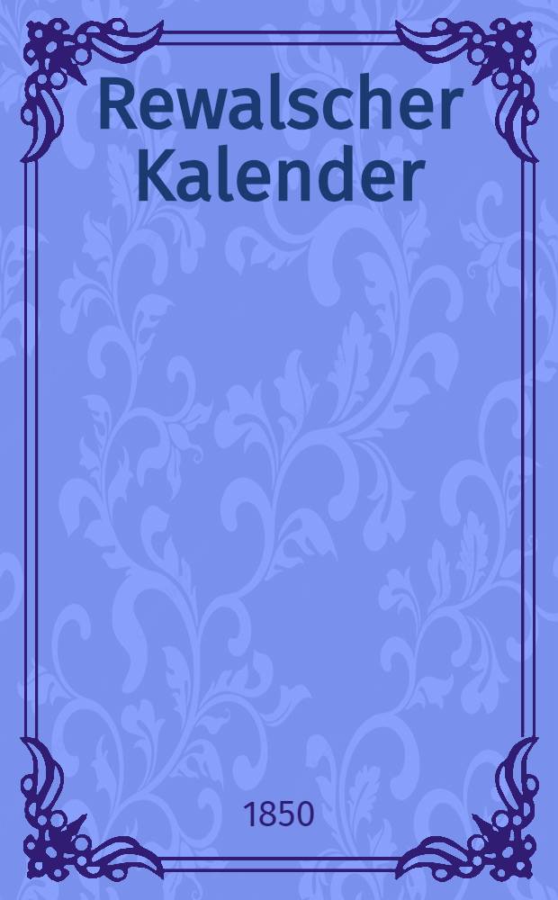 Rewalscher Kalender