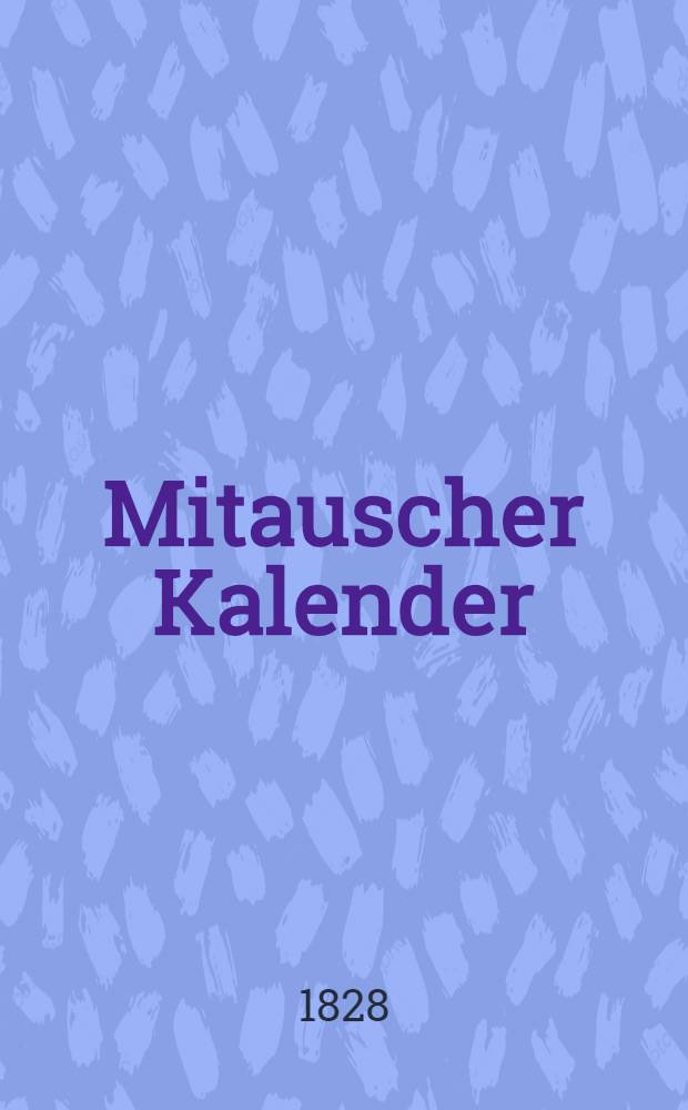 Mitauscher Kalender