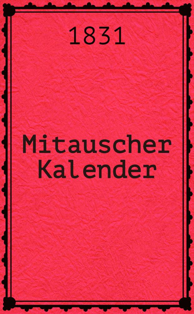Mitauscher Kalender