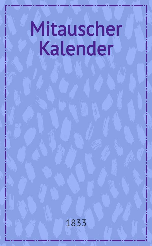 Mitauscher Kalender