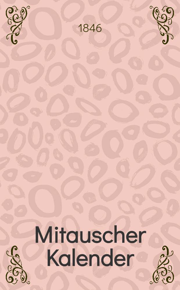 Mitauscher Kalender