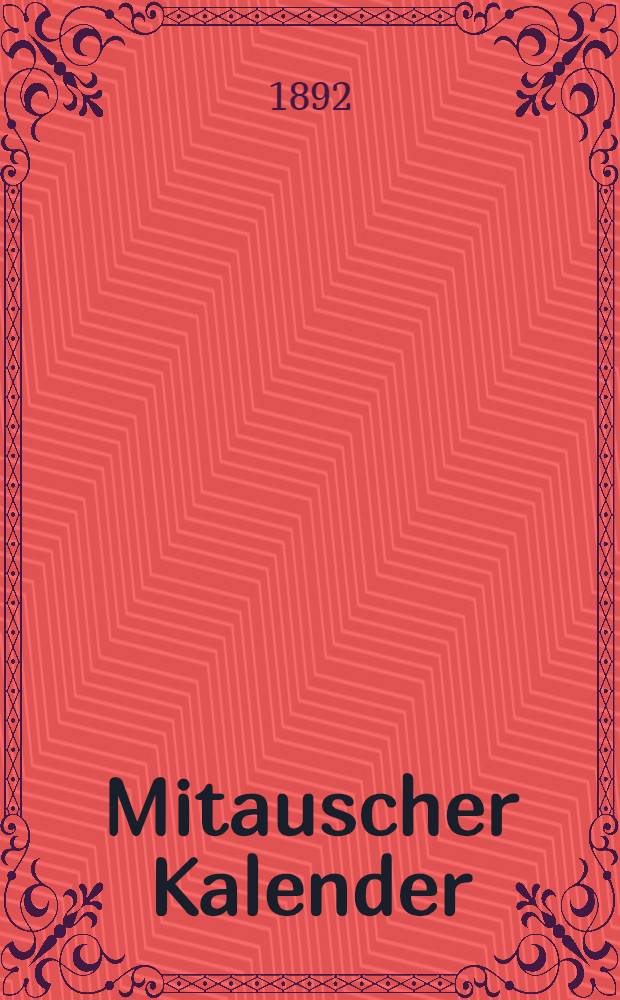 Mitauscher Kalender