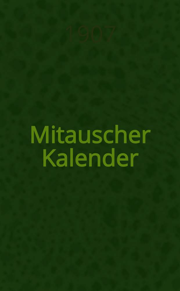 Mitauscher Kalender