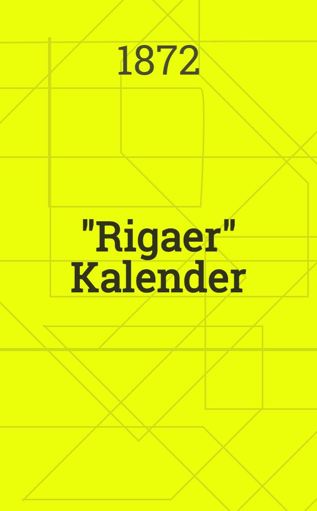 "Rigaer" Kalender