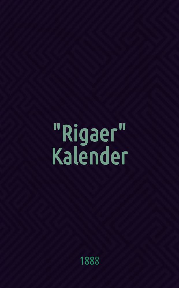 "Rigaer" Kalender