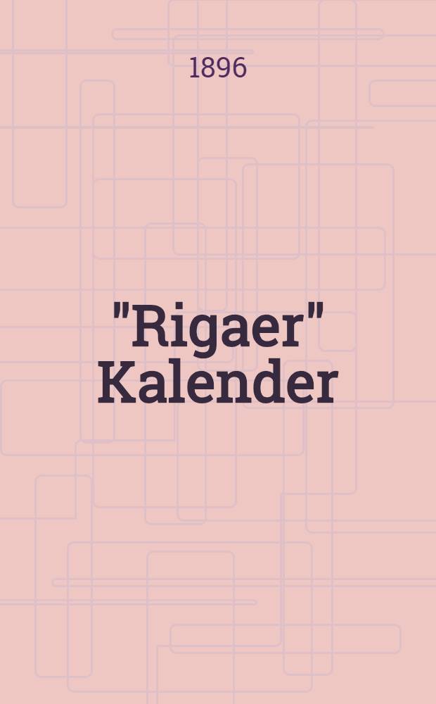 "Rigaer" Kalender