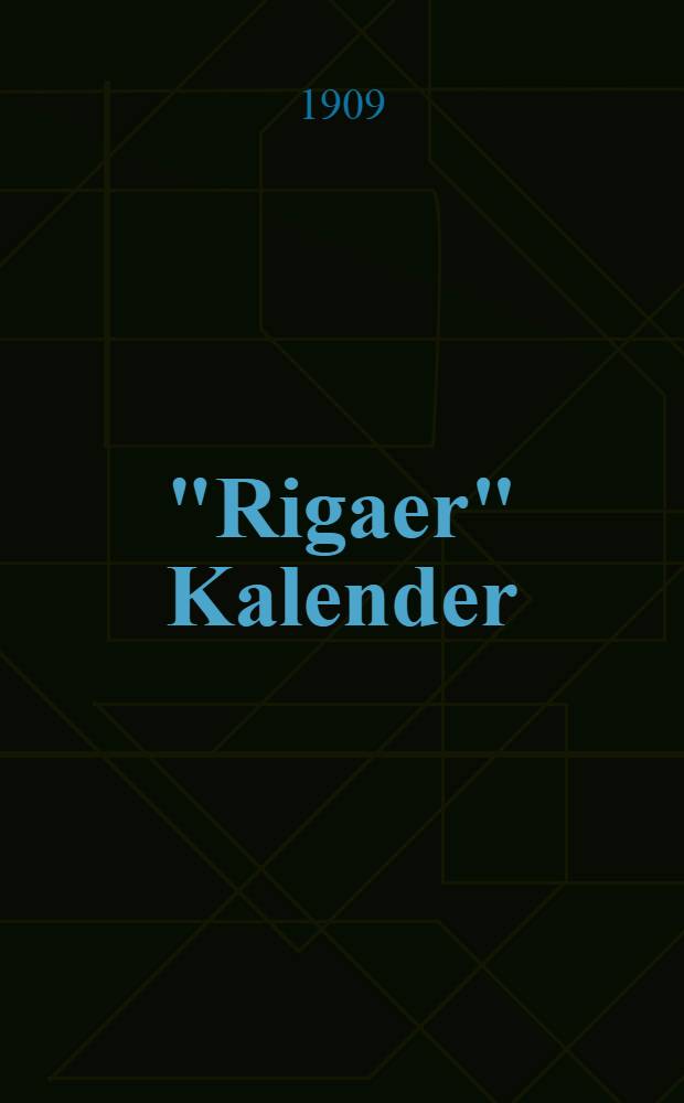 "Rigaer" Kalender