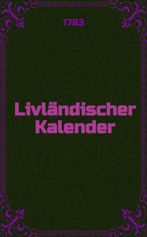 Livländischer Kalender
