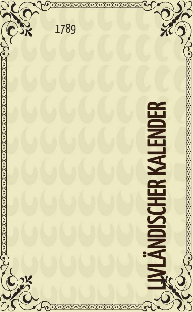 Livländischer Kalender