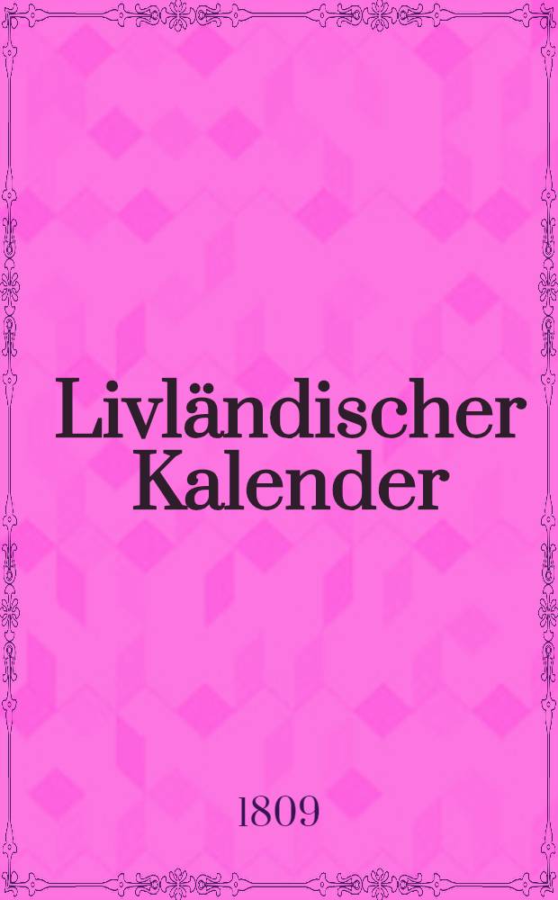 Livländischer Kalender