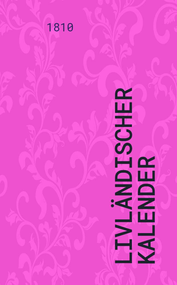 Livländischer Kalender