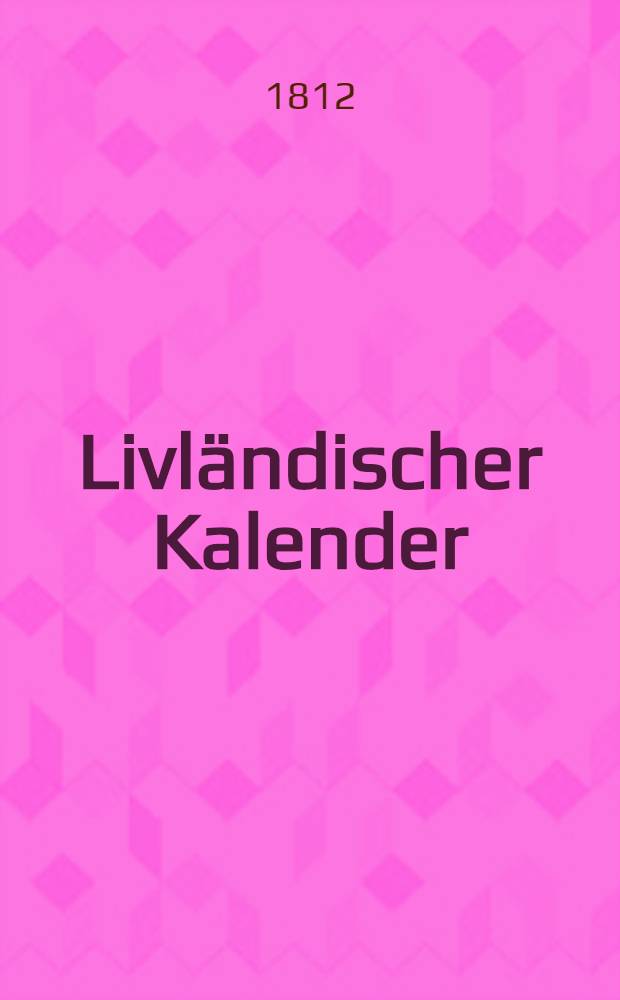 Livländischer Kalender