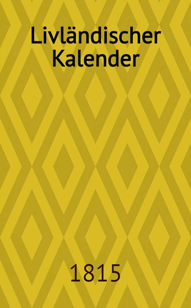 Livländischer Kalender