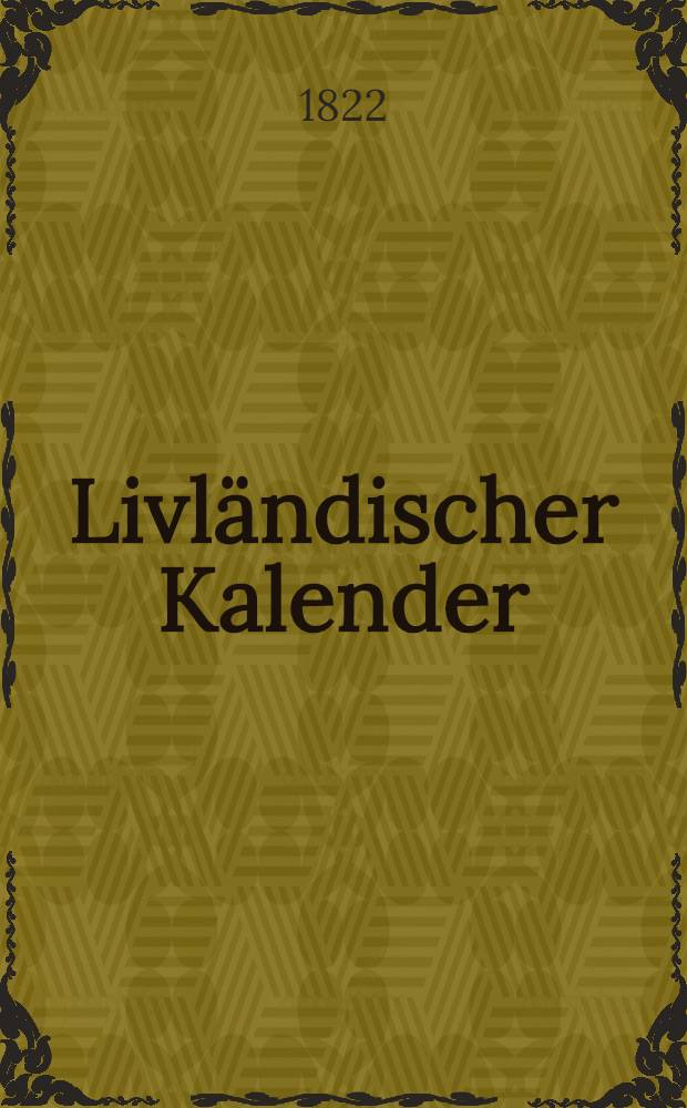 Livländischer Kalender