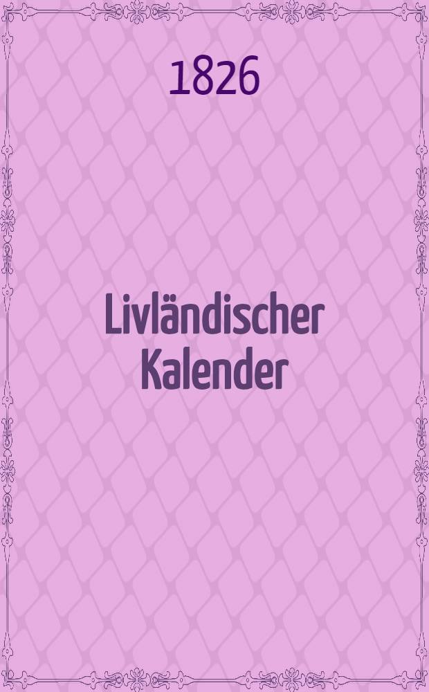 Livländischer Kalender