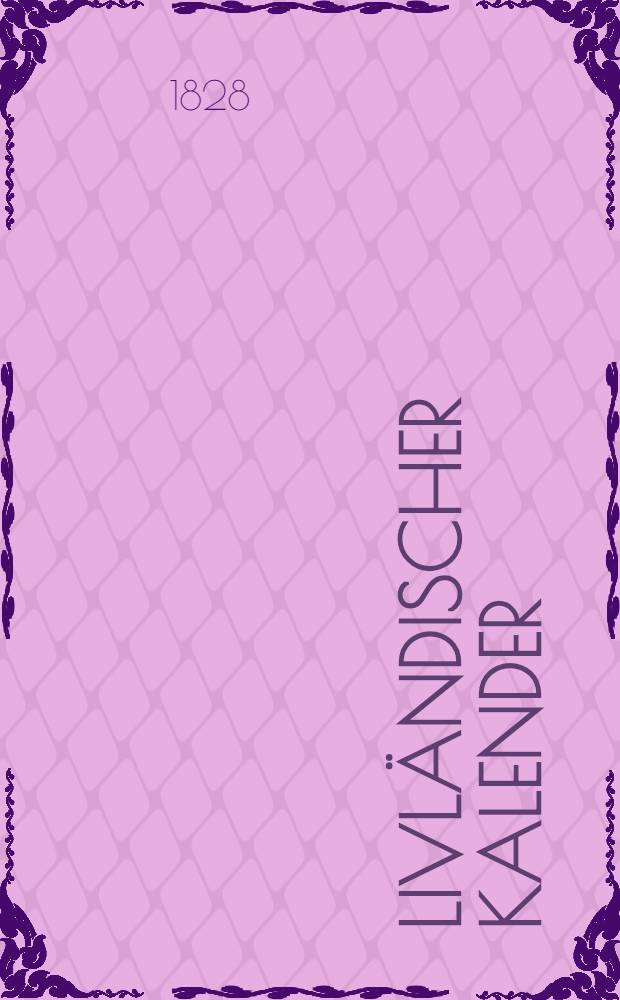 Livländischer Kalender