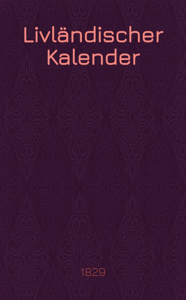 Livländischer Kalender