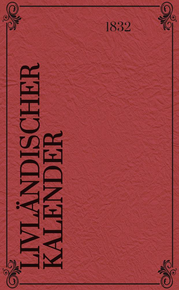Livländischer Kalender